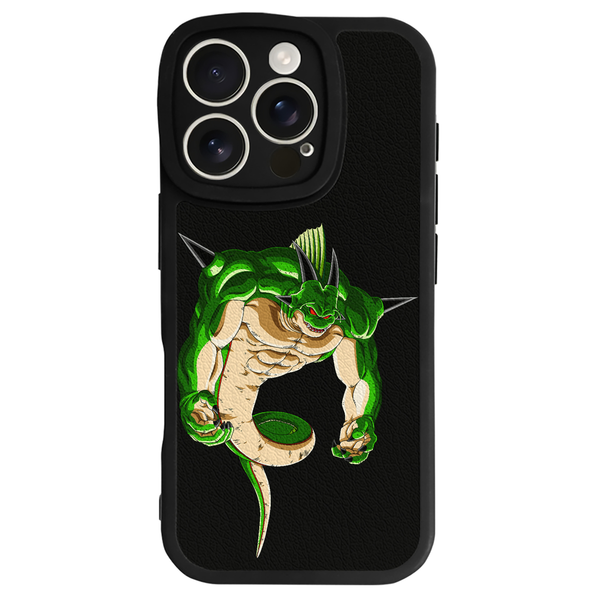 （画像用） ドラゴンボール 神龍 シェンロン DRAGON BALL Shenron 【iPhone 16シリーズ対応】シリコンスマホケース（レザー調） 材質：シリコン